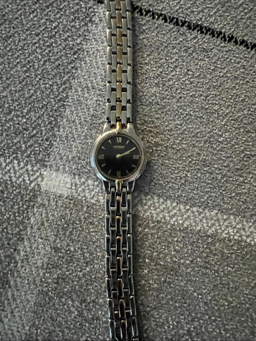 Citizen Two-Tone Bracelet Watch with Black Dial